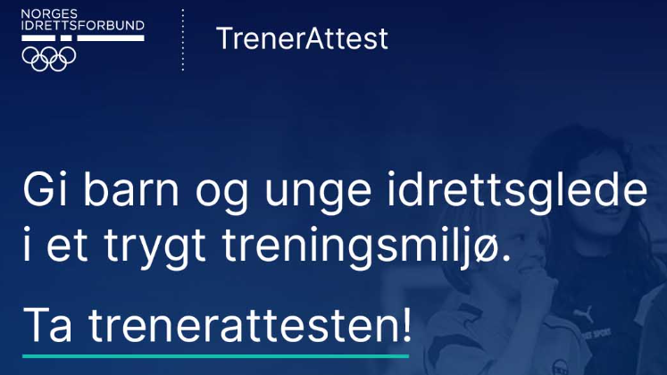 Obligatorisk trenerattest for alle trenere